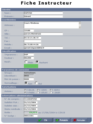 Fiche Instructeur